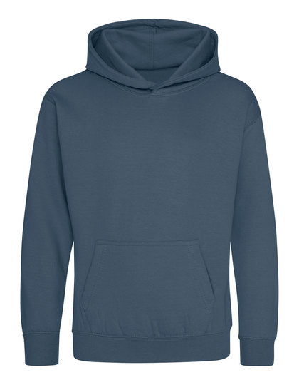 Hoodie Just Hoods kids + logo klein (borduren)