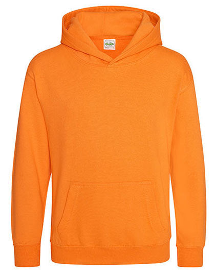 Hoodie Just Hoods kids + logo groot + naam (borduren)